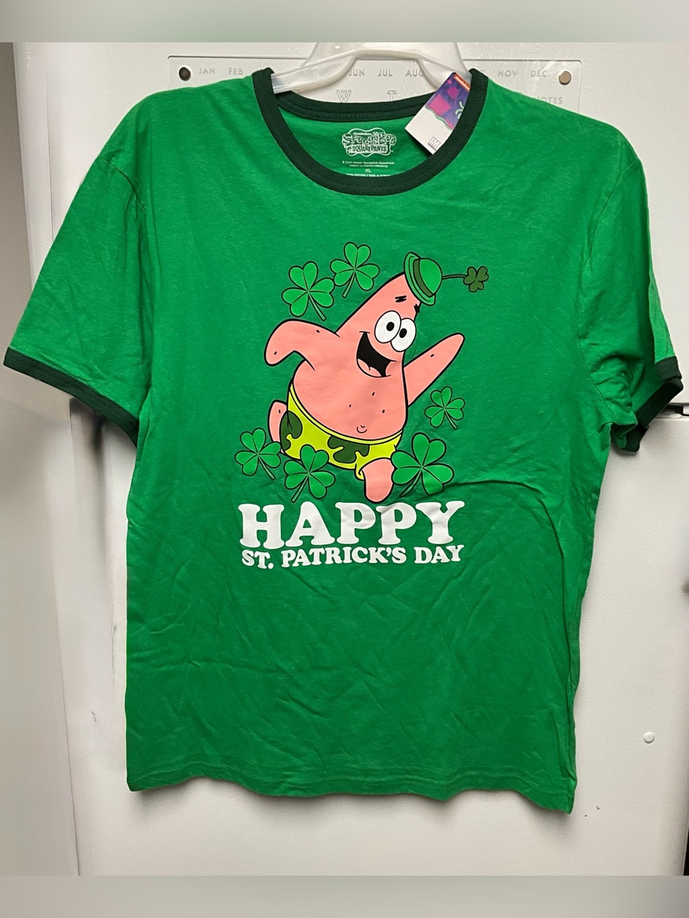 Nickelodeon Green Patrick Star St. Patrick's Day T-Shirt XL